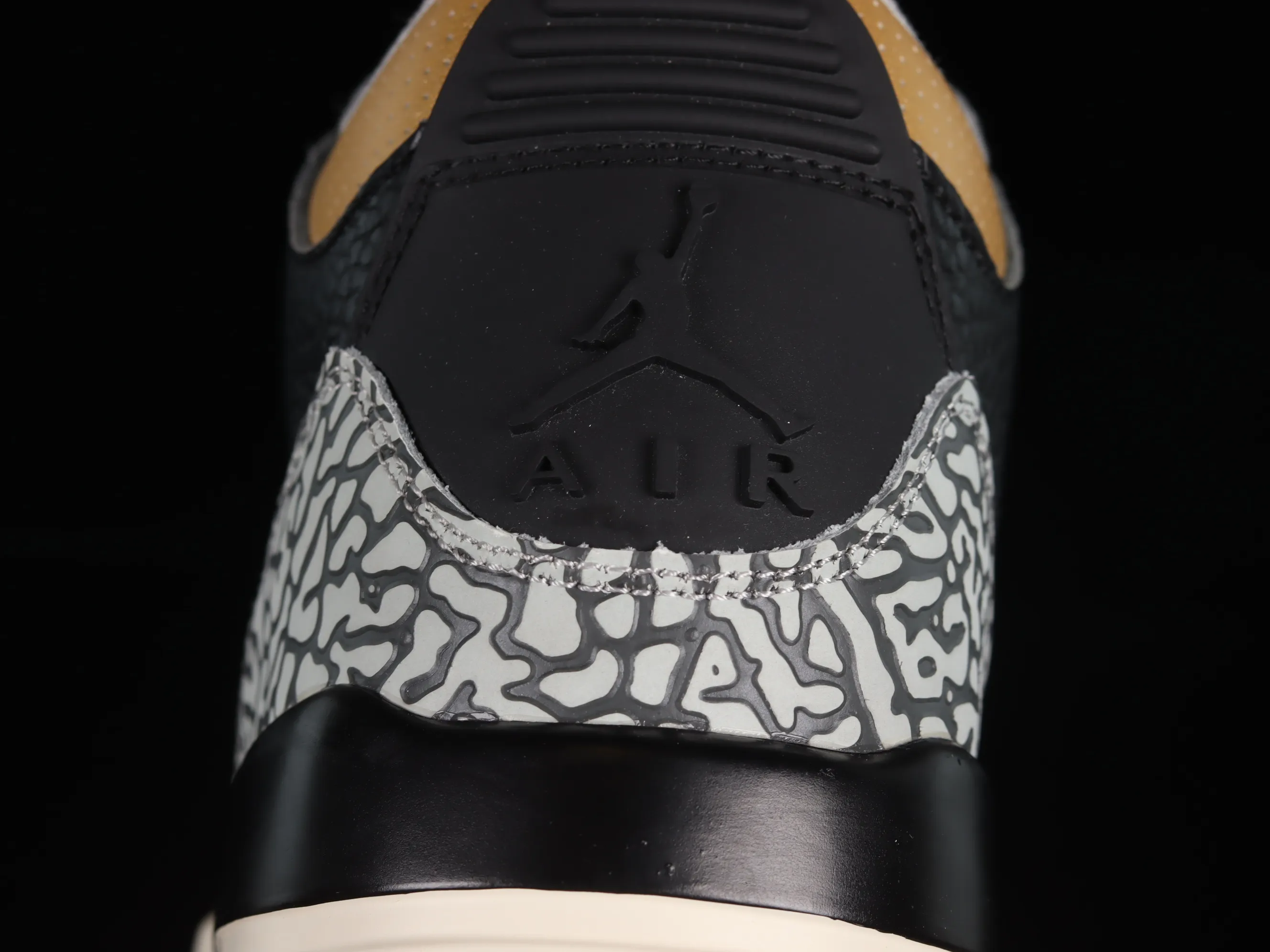 All categories Air Jordan Jordan series basketball shoes Air Jordan 3 Air Jordan 3 Retro "Black Gold" AJ3 Joe 3 black gold cement CK9246-067